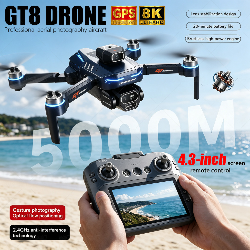 NEW GT8 HD RC Drone 4K Profess - Drone Photogrammetry recension och pris