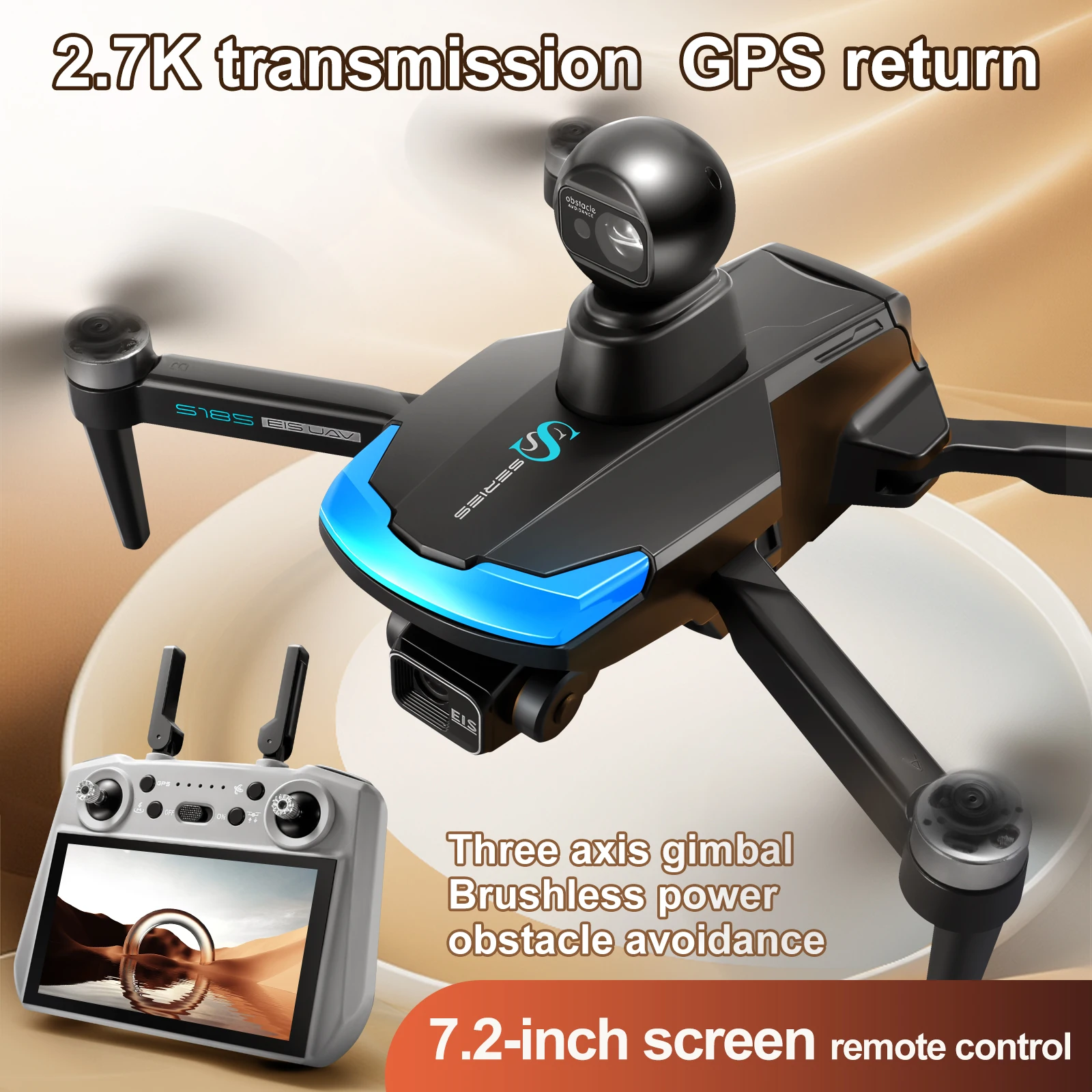 S185 Professional Drone 2.7K H - Drone Photogrammetry recension och pris