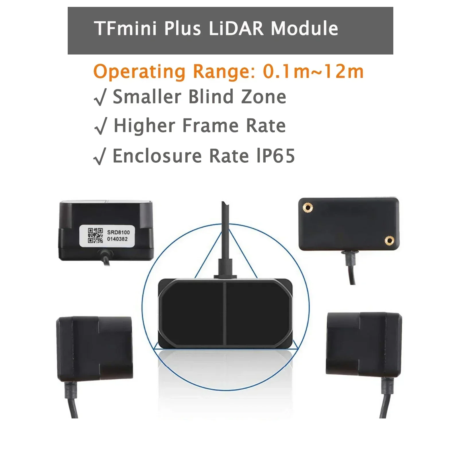 TFmini Plus LiDAR Sensor Modul - Drone Lidar recension och pris