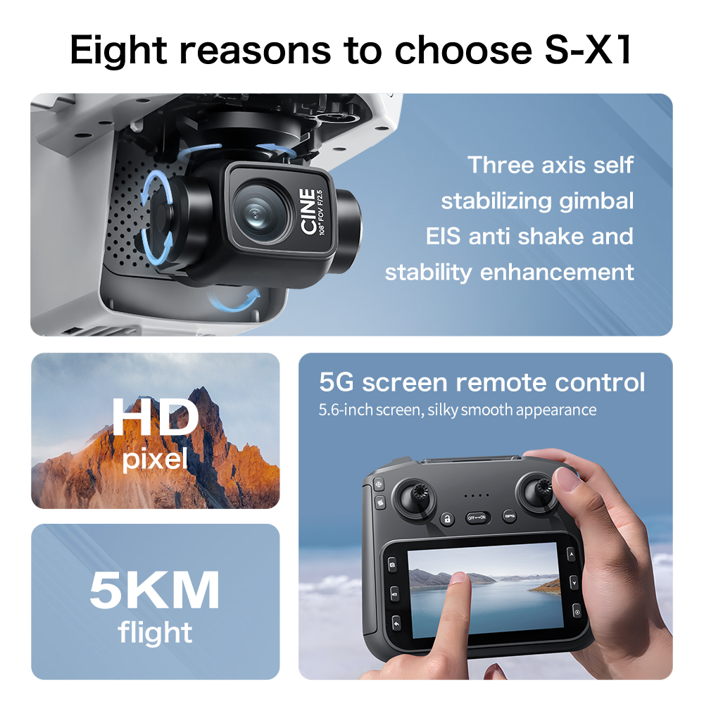 Top Deal S-X1 MAX GPS Drone 3  - Drone Photogrammetry recension och pris