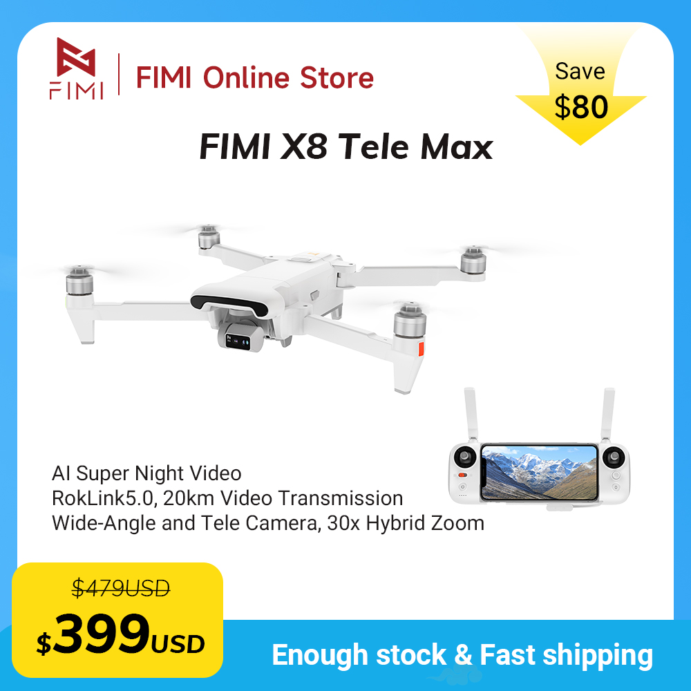 FIMI X8 Tele Max Drone 4K Prof - Drone Thermal Imaging recension och pris