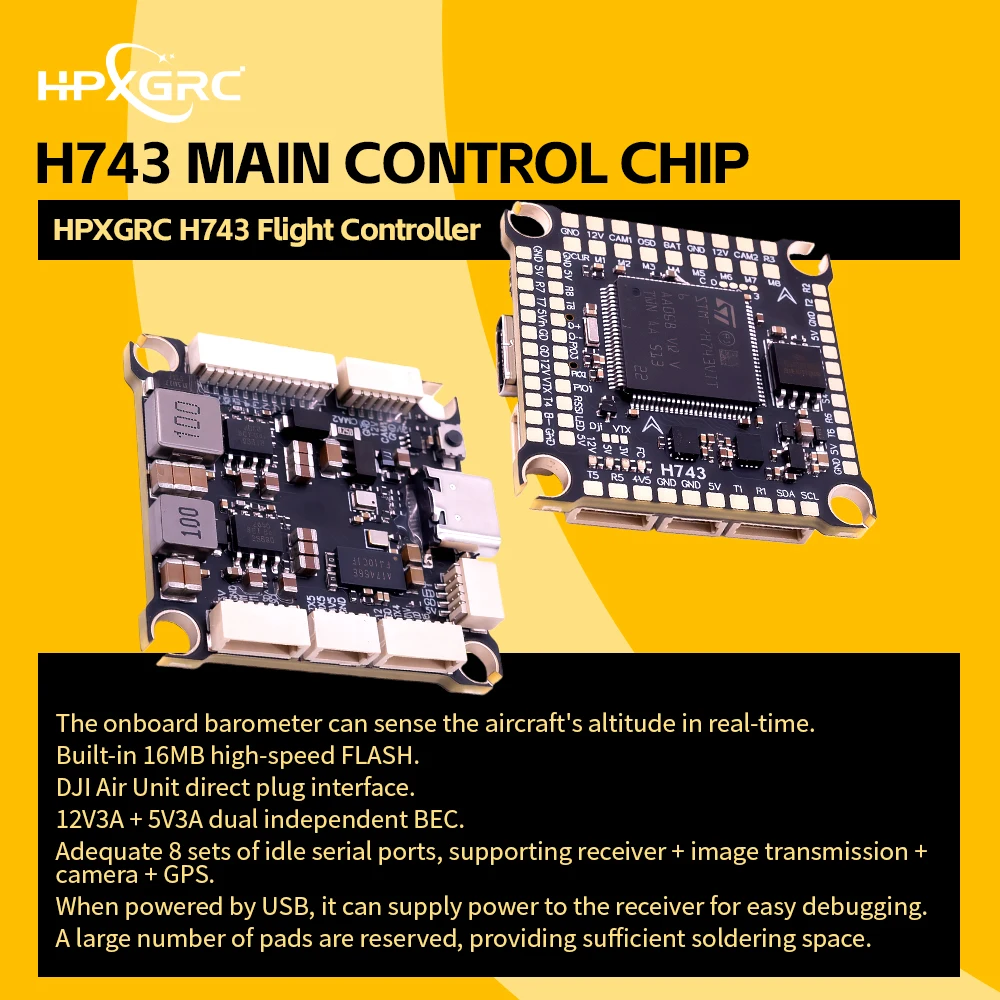 HPXGRC H743 Flight Controller  - Betaflight Fc F7 recension och pris